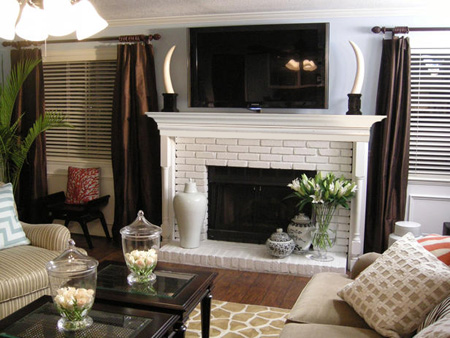 modern fireplace surround mantel