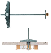 fischer spring toggle anchor or fastening into drywall