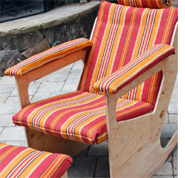 Build a rocking lounger and stool 