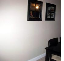Add wall panels to a dining room