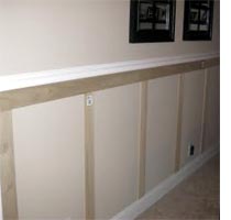 Dress up a wall with moulding and trim