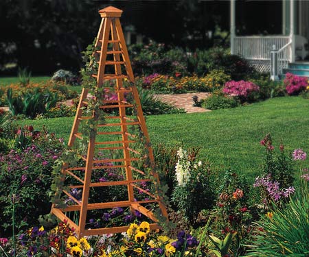 HOME DZINE Garden | Make a garden obelisk