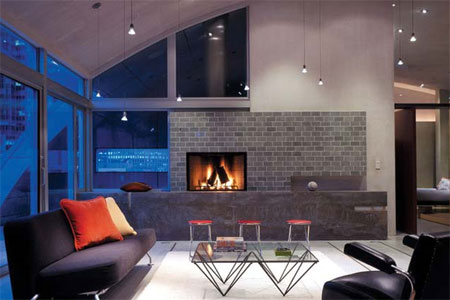 interior home design build with concrete