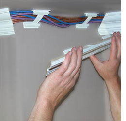Easy way to install crown moulding