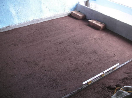 Clay brick floors install