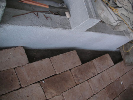 Clay brick floors edging