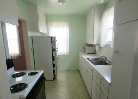 cramped or small kitchen