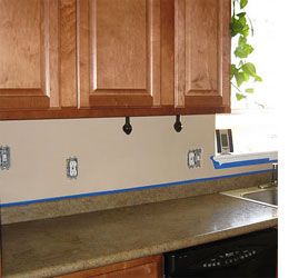 Paint a kitchen backsplash 