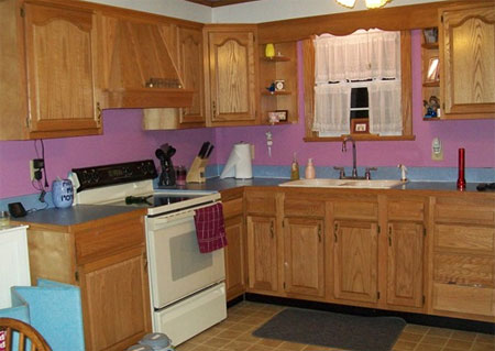 Paint oak kitchen cabinets 