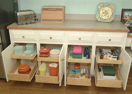 pull out storage drawers kitchen cabinets