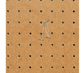 peg board headboard