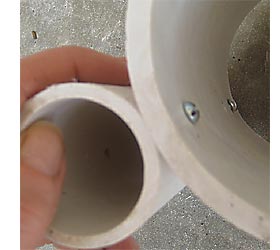 Make a wine rack from PVC pipes