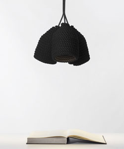 Lamp of natural cotton rope 