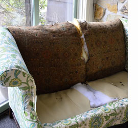 How to reupholster a sofa or couch
