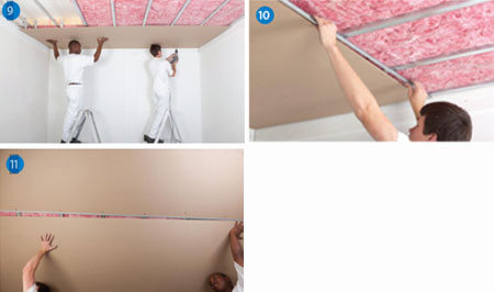 How to install a new ceiling