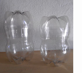 Piggy bank from plastic bottles