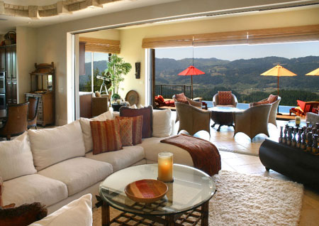 Frameless windows, folding or sliding doors