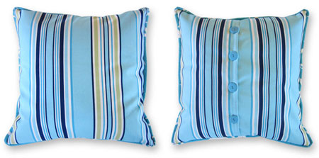 How to make square or rectangle piped cushions