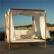 Relax outdoors in a daybed