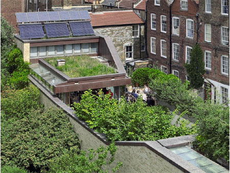 This energy efficient solar family home currently nearing completion in the London Borough of Islington was designed to set a standard for future housing