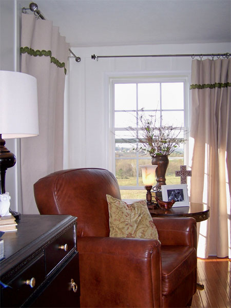 Dropcloth or canvas curtains