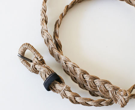 How to make a plaited twine belt