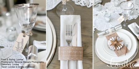 French vintage table setting