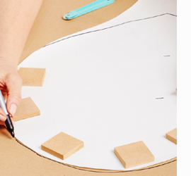 Make angel wings with feathers and trim