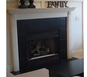 Paint mantel and fireplace surround