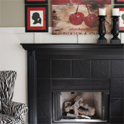 Fireplace makeover with Rust-Oleum