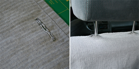 Make a car organiser for the holidays 