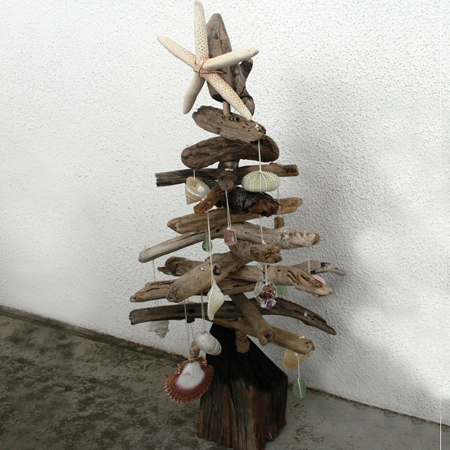 Driftwood christmas trees ornaments