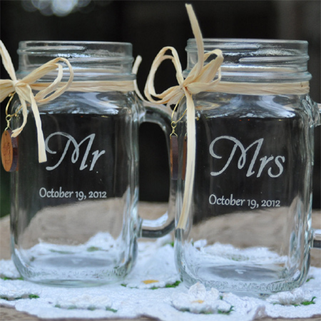 mason jar ideas engraved for gift