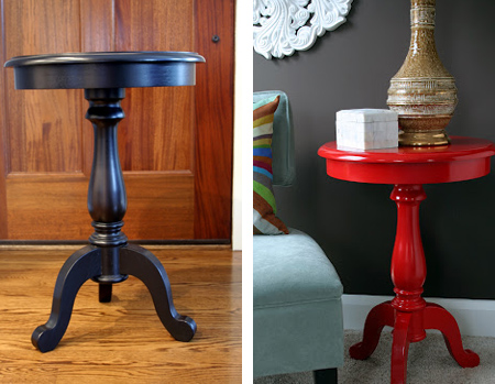 rustoleum spray paint for round entrance hall table