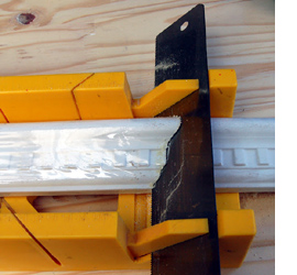 Make a console table with faux lacquered finish 