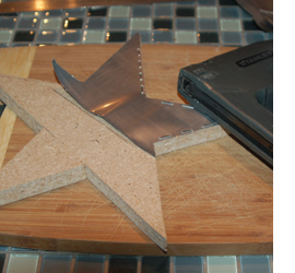 Make a patchwork tin star