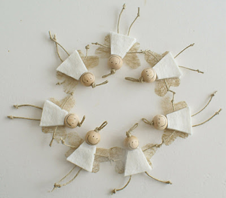 Cute little angel Christmas tree ornaments