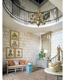 Choose a natural clay brick floor 