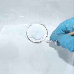 restore repaint paint sink basin