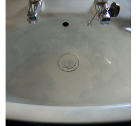 restore repaint paint sink basin