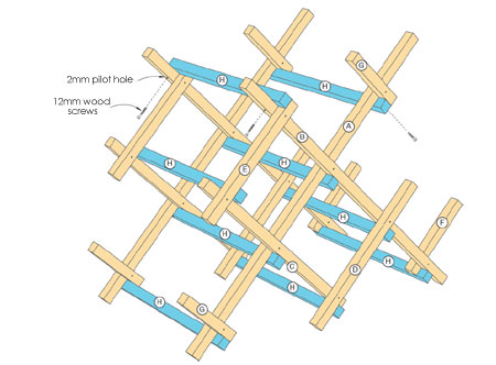 Simple but contemporary wine rack 