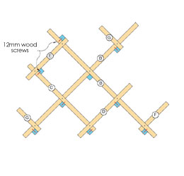 Simple but contemporary wine rack 