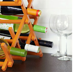 Simple but contemporary wine rack 