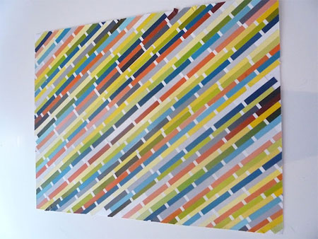 Paint swatch wall art