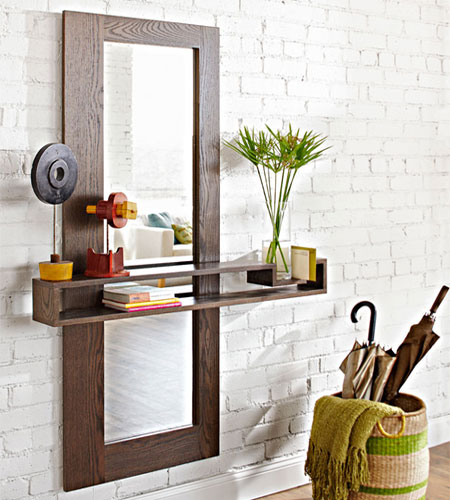 Framed mirror for hallway or entrance