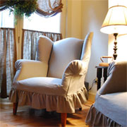 How to slipcover or reupholster a wingback chair