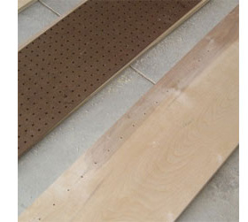 Easy way to drill shelf holes