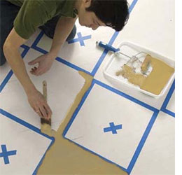 paint hardwood floor