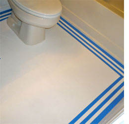 How to paint a vinyl floor 