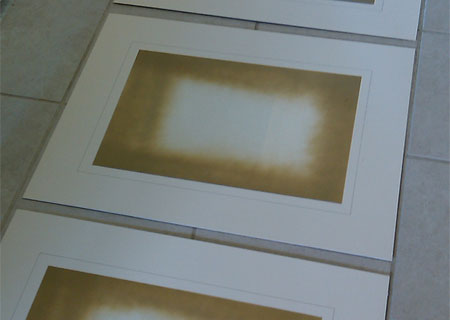 Custom framed art and fabric